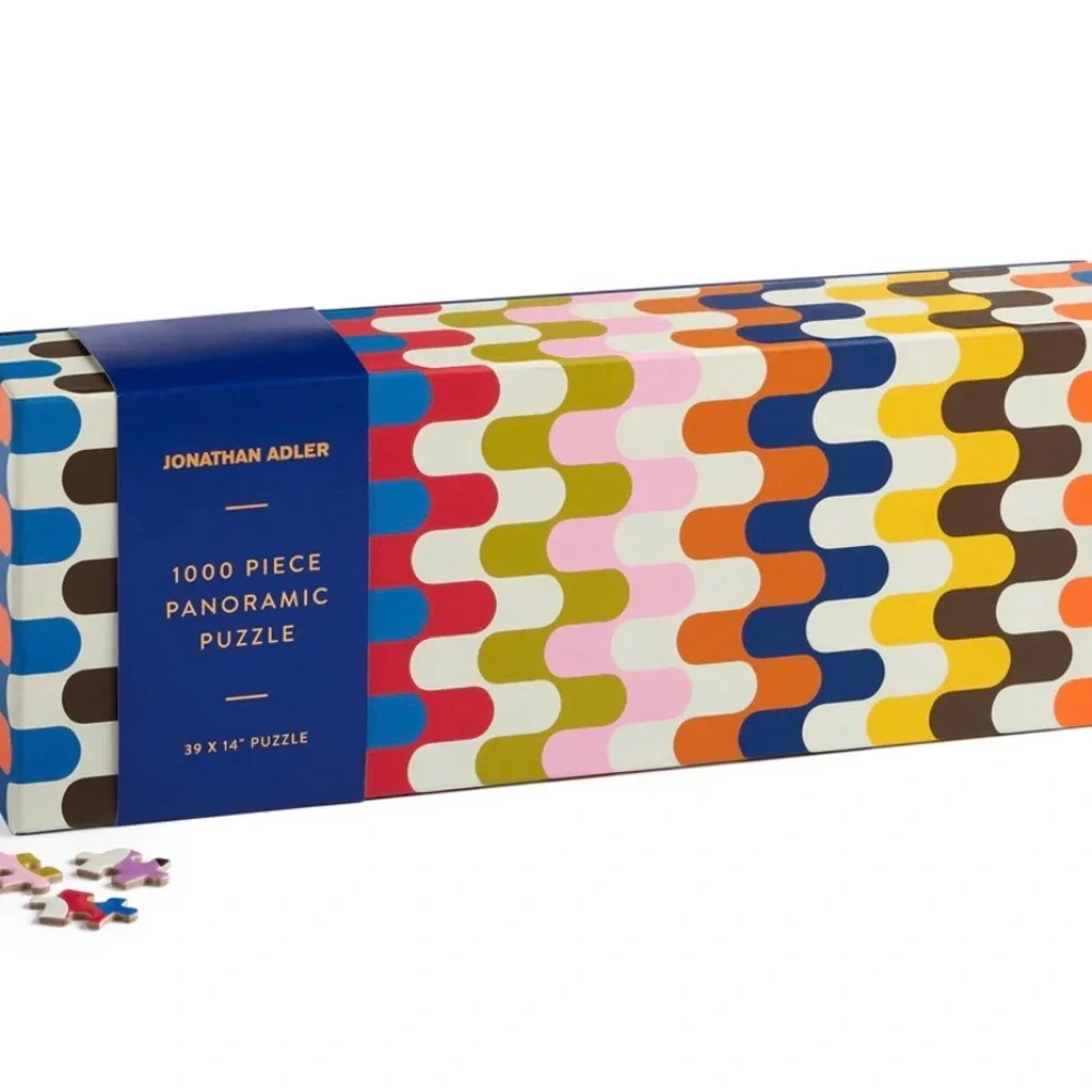 Jonathan Adler Galison Bargello 1000 Piece Panoramic Puzzle New in Box
